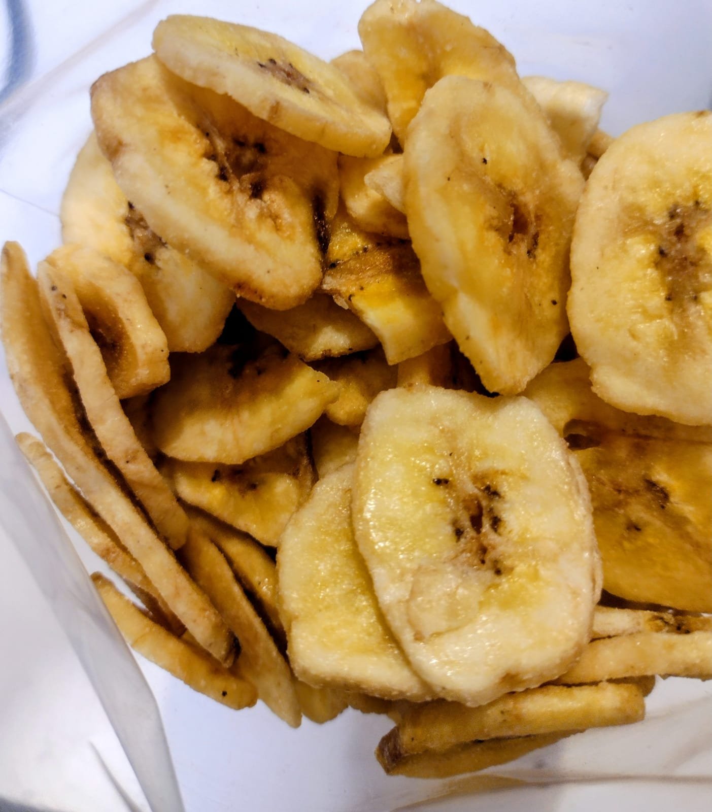 bananas deshidratadas por gramo